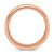 Chisel Titanium Brushed and Polished Rose IP-plated with CZ 8mm Band TB552-8.5