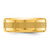 Chisel Titanium Polished Yellow IP-plated Brushed Center 8mm Band TB545-11