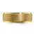 Chisel Titanium Polished Laser-cut Center Yellow IP-plated 8mm Band TB558-8.5