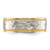 Chisel Titanium Brushed Polished and Hammered Yellow IP-plated 7mm Band TB557-9