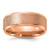 Chisel Titanium Polished Laser-cut Center Rose IP-plated 8mm Band TB560-12.5