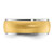 Chisel Titanium Polished with Brushed Yellow IP-plated Center 8mm Band TB553-13