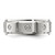 Chisel Titanium Brushed and Polished with CZ 8mm Band TB551-8