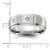 Chisel Titanium Brushed and Polished with CZ 8mm Band TB551-8