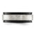 Chisel Titanium Polished with Brushed Center Black IP-plated 8mm Band TB565-13