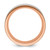 Chisel Titanium Brushed and Polished Rose IP-plated Stripes 8mm Band TB561-12