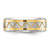 Chisel Titanium Brushed and Polished Yellow IP-plated 8mm Band TB566-12