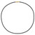 14k 1.5mm 16in Black Leather Cord Necklace XG250-16
