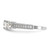 10K Tiara Collection White Gold Polished 3 Stone CZ Ring 10YC388W