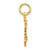 10k Solid Polished Snowflake Charm 10C732