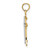 10k Two-tone Center Cross Charm 10K8994