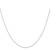 10k White Gold .5mm Carded Curb Chain 10K8CW-20