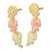 10k Tri-Color Black Hills Gold Post Earrings 10BH718