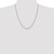 14K White Gold 22 inch 2.25mm Diamond-cut Rope with Lobster Clasp Chain 018W-22