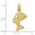 10k 3-D Nefertiti Pendant 10C3068