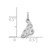 10k White Gold Initial A Charm 10C763WA