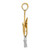 10k w/Rhodium 3-D Graduation Cap Moveable Tassle Charm 10K9312