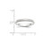 10k White Gold 3mm Milgrain Half Round Wedding Band Size 13 1WM030-13