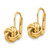 10k Polished Love Knot Leverback Earrings 10SF2474