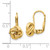 10k Polished Love Knot Leverback Earrings 10SF2474