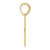 14k Polished Etched Number 20 Pendant AEN20