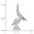 10k White Gold Pelican Pendant 10K3118W