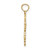 10k Polished Snowflake Charm 10K4743