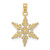 10k Polished Snowflake Charm 10K4743