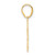 14k Polished Number 46 Pendant APN46
