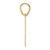14k Polished Block Number 41 Pendant BN41