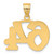 14k Polished Etched Number 64 Pendant AEN64