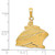 14k Cruise Ship Pendant C3312