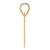 14k Polished Etched Number 81 Pendant AEN81