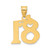 14k Polished Etched Number 81 Pendant AEN81