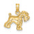 14k Schnauzer Dog Pendant C3509