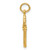 14K Polished Diamond-cut 3D Key Charm C1027