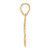 14k Polished Etched Number 35 Pendant AEN35