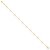 14k Oval Shapes 9in Plus 1in ext Anklet ANK223-10