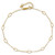 14k Oval Shapes 9in Plus 1in ext Anklet ANK223-10