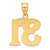 14k Polished Etched Number 31 Pendant AEN31