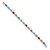 14k White Gold Rainbow Gemstone Bracelet BM4501-RB-W
