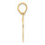 14k Polished Etched Number 19 Pendant AEN19