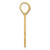 14k Polished Etched Number 52 Pendant AEN52