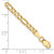 14K 9 inch 3.5mm Semi-Solid Figaro with Lobster Clasp Anklet BC93-9