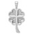 14K White Gold Polished 4-Leaf Clover Charm C2199W
