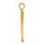 14k 3-D Double Golf Clubs with Ball Charm C3546