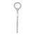 14k White Gold 50 in Heart Cut-out Pendant C2959W