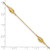 14k Polished Puffed Rice Bead 9in Plus 1in ext. Anklet ANK180-9
