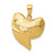 14K Solid Polished 3-D Shark Tooth Pendant C2613