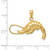 14K Polished 3-D Shrimp Pendant C2517